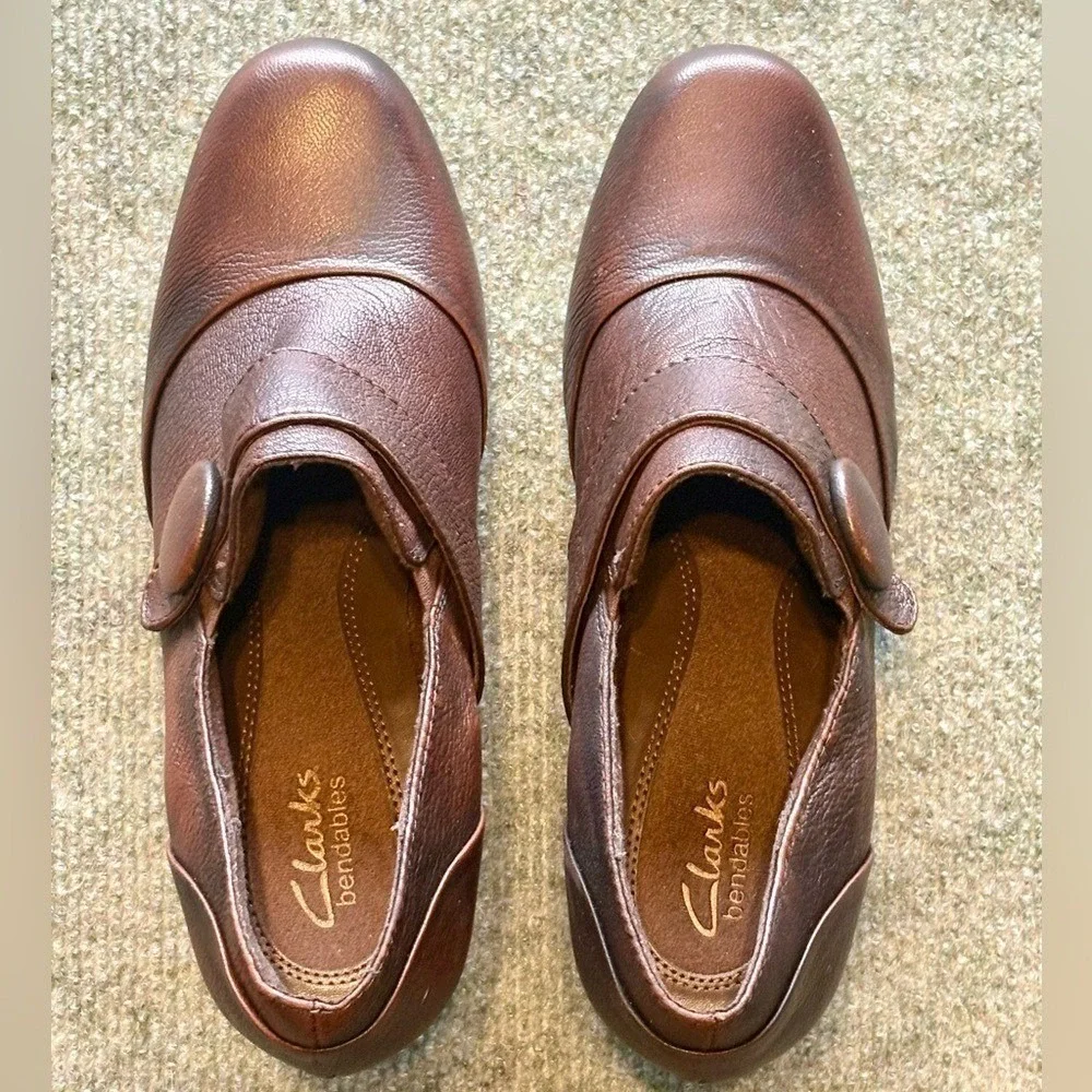 Clarks Brown Bendables Ruby Glam Ankle Booties
